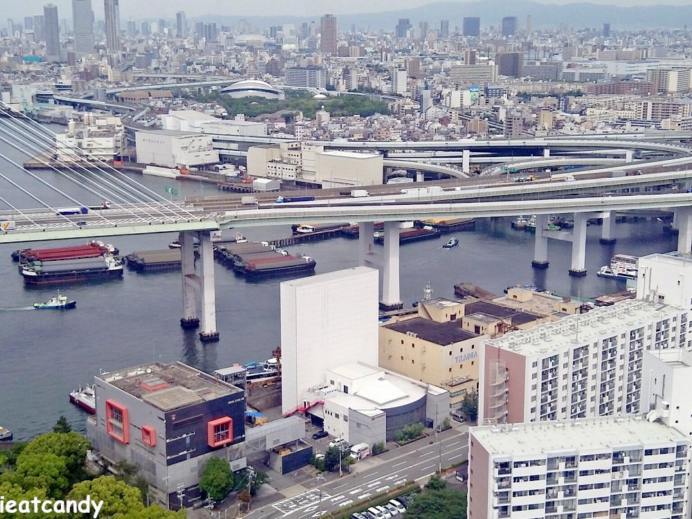 天保山摩天輪│大阪港景點，大阪周遊券必去景點，眺望大阪港美景。
