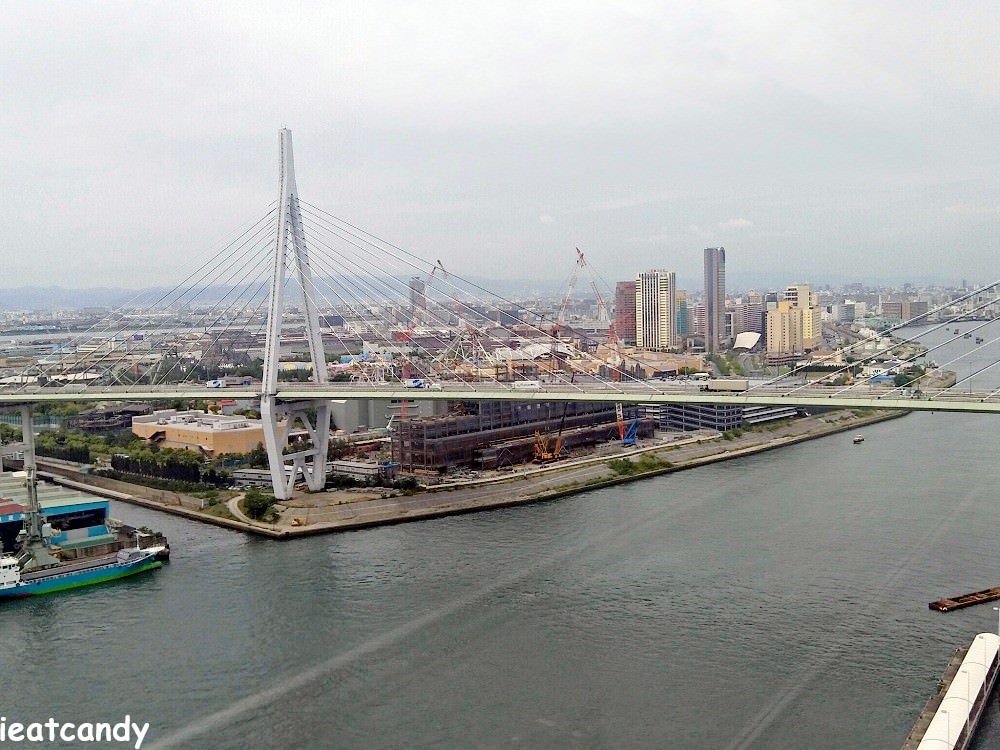 天保山摩天輪│大阪港景點，大阪周遊券必去景點，眺望大阪港美景。